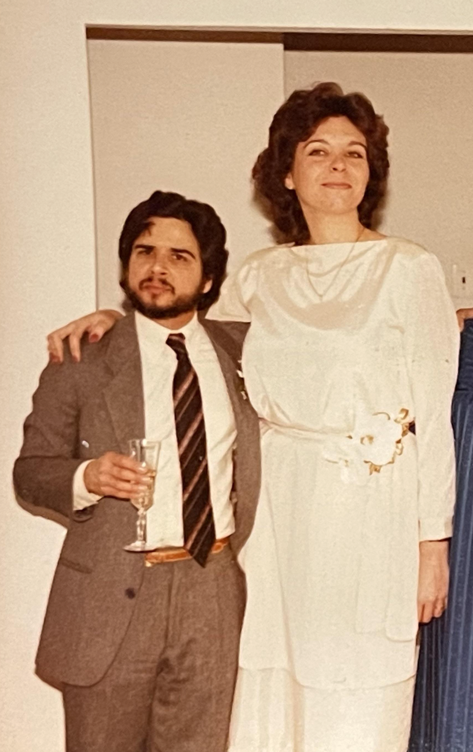 “My parents on their wedding day, 1984.”